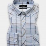 check blue shirt 2 pocket 2 outlet dgrie 1
