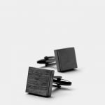 square black oxide polished pattern cufflink dgrie 2