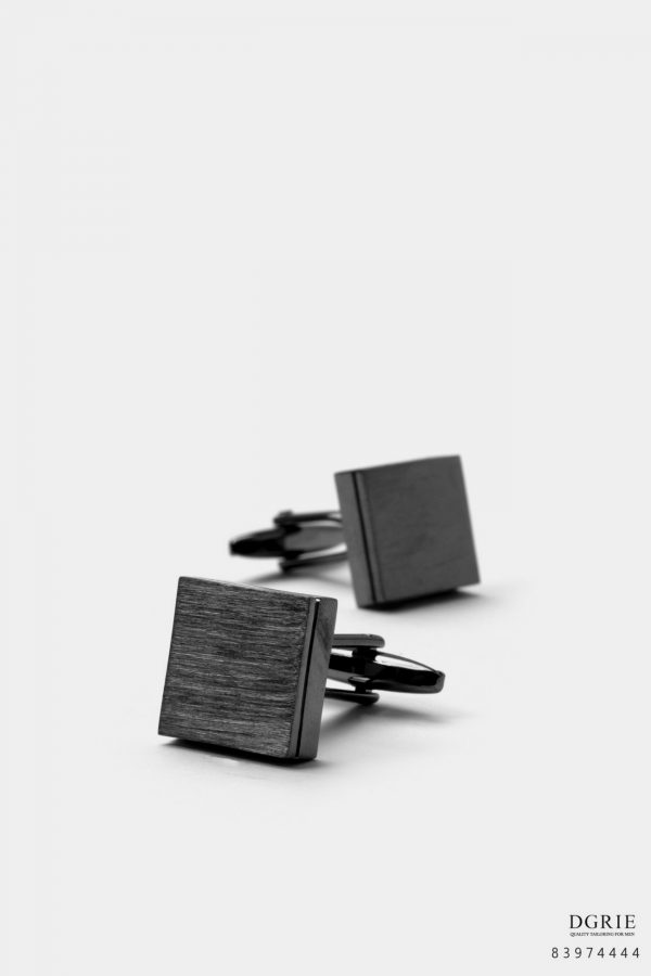 square black oxide polished pattern cufflink dgrie 2