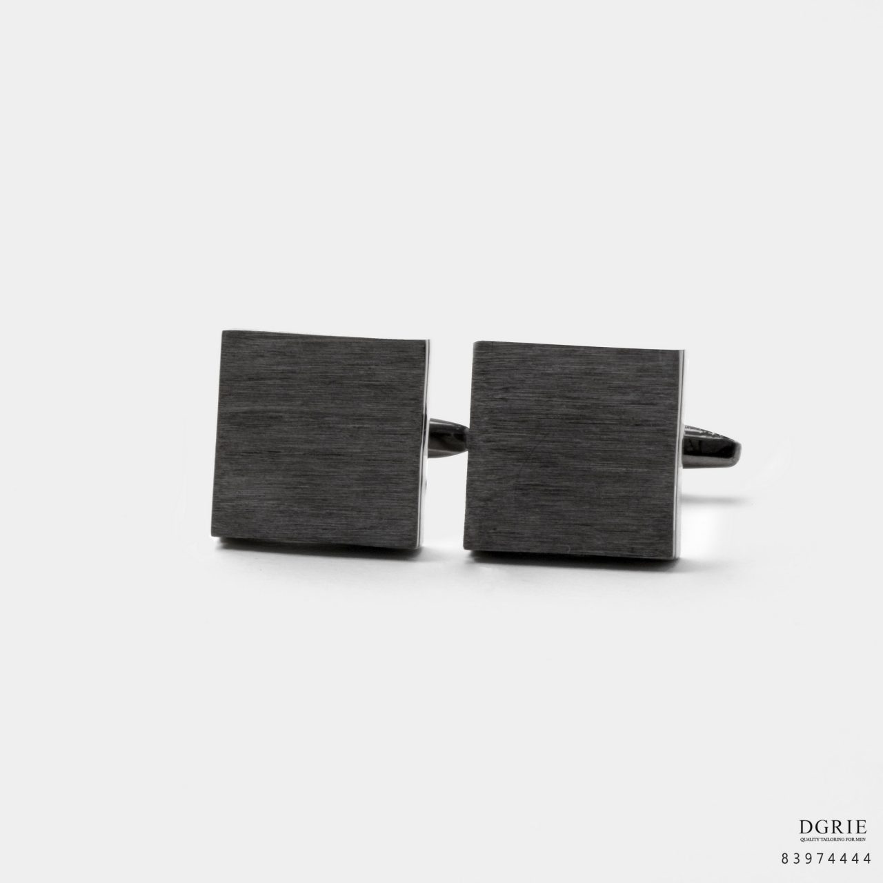 square black oxide polished pattern cufflink dgrie 4