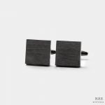 square black oxide polished pattern cufflink dgrie 4