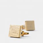 square gold polished pattern cufflink dgrie 4