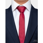 red burgundy satin 2 5 inch necktie dgrie 1