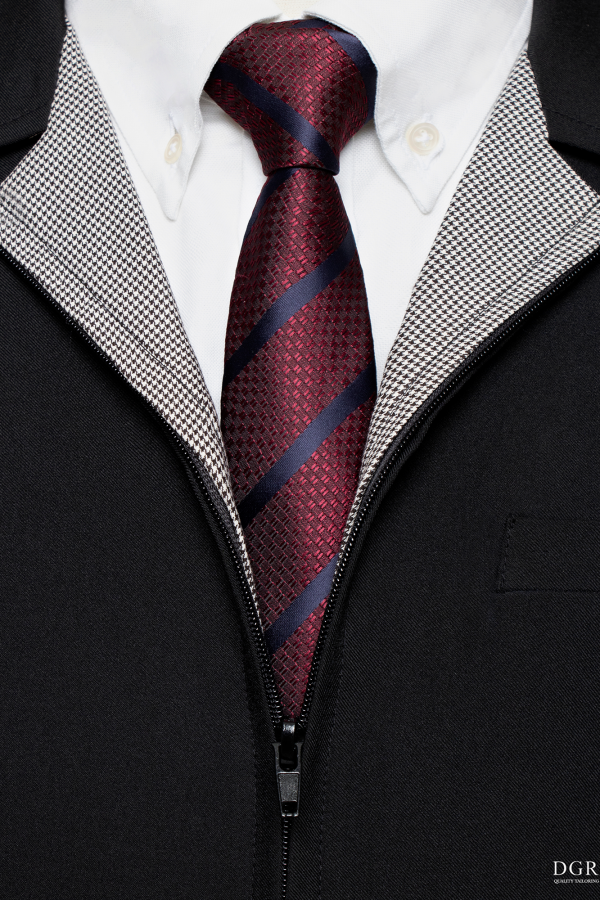 zipper black houndstooth play limited jacket dgrie 3