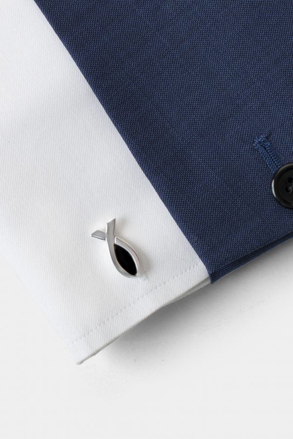 black fish silver cufflink dgrie 5