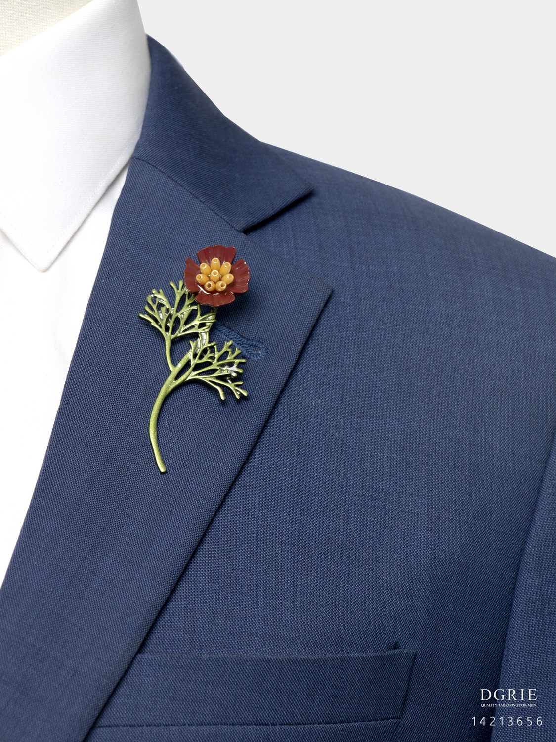 burgundy red cosmos flower brooch dgrie 1