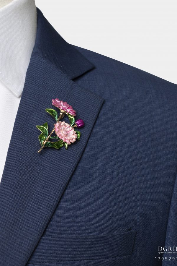 chrysanthemum pink flower brooch dgrie