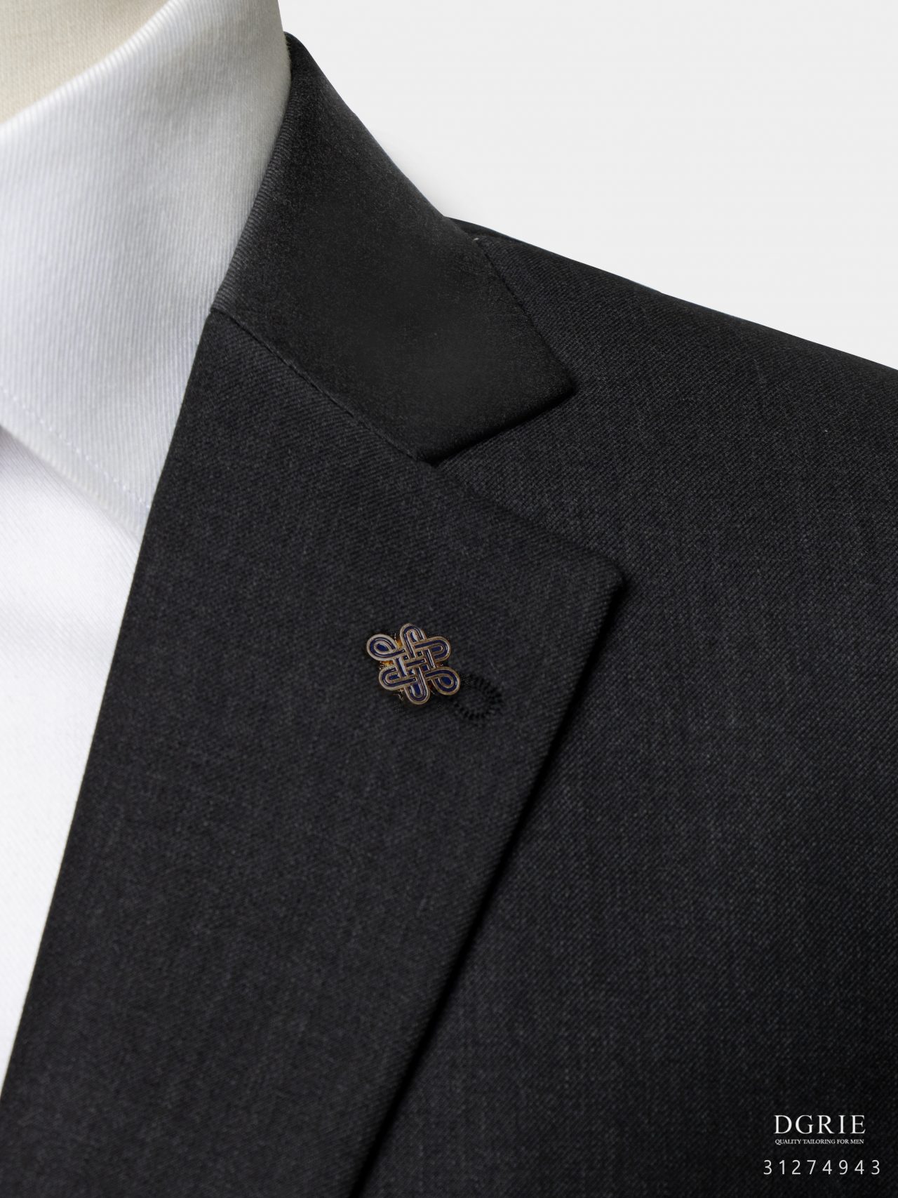 dark gray wool 2 button ms notch lapel jacket dgrie