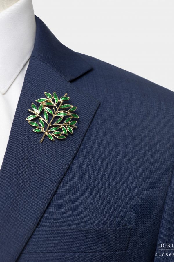 green leaf branch gold brooch dgrie 1
