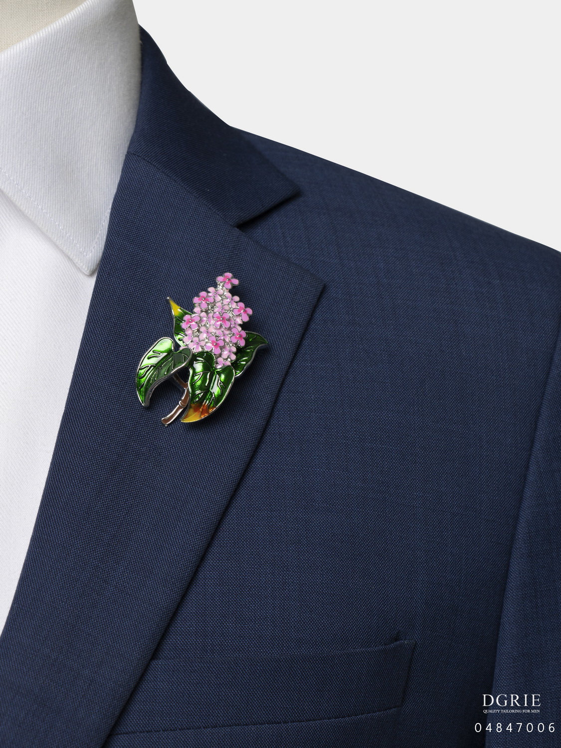 pink cyclamen flower brooch dgrie