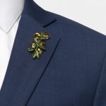 yellow plum fruit brooch dgrie