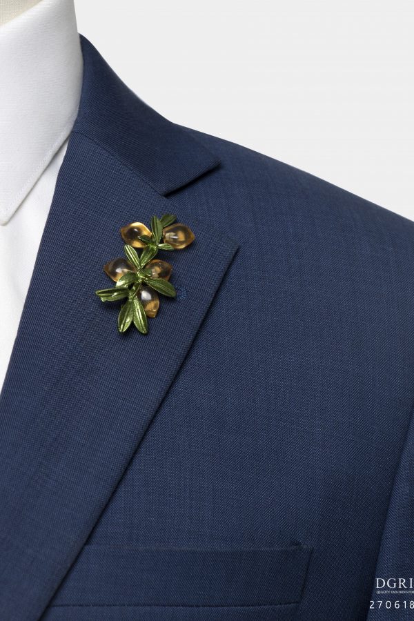 yellow plum fruit brooch dgrie