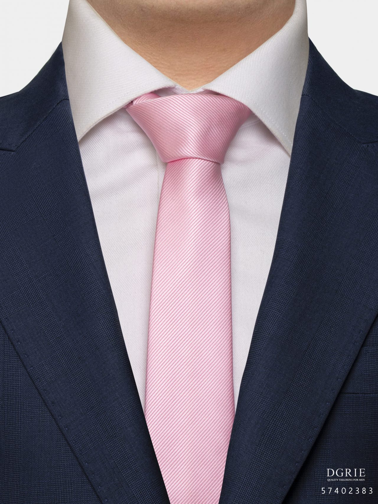 light pink twill pattern 3 inch necktie dgrie 1
