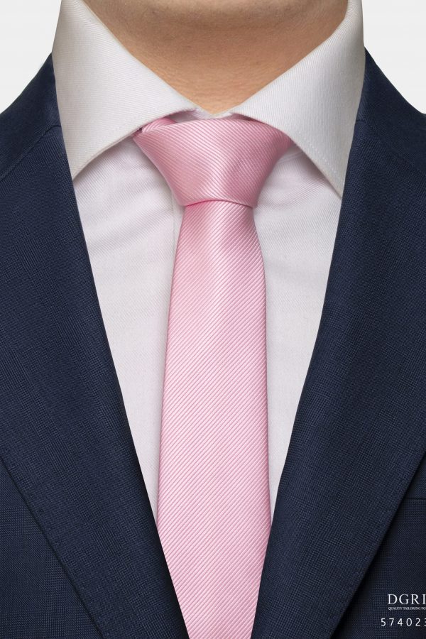 light pink twill pattern 3 inch necktie dgrie 1
