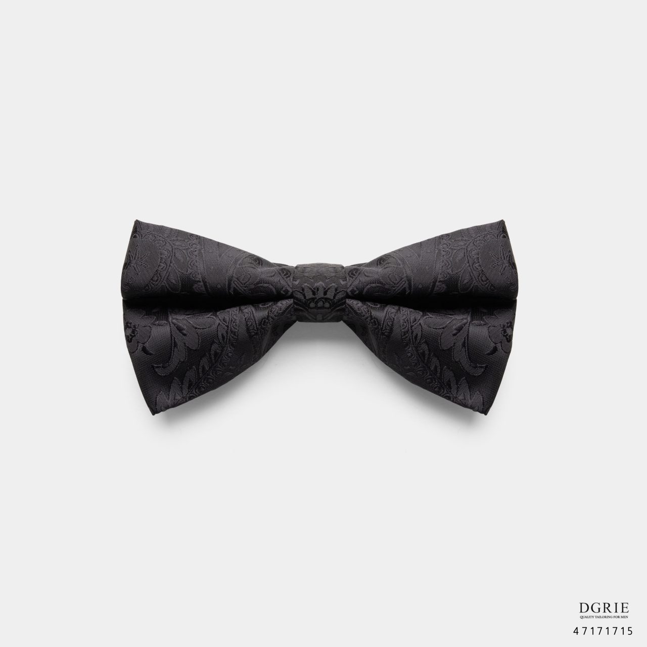 black paisley on black bowtie dgrie