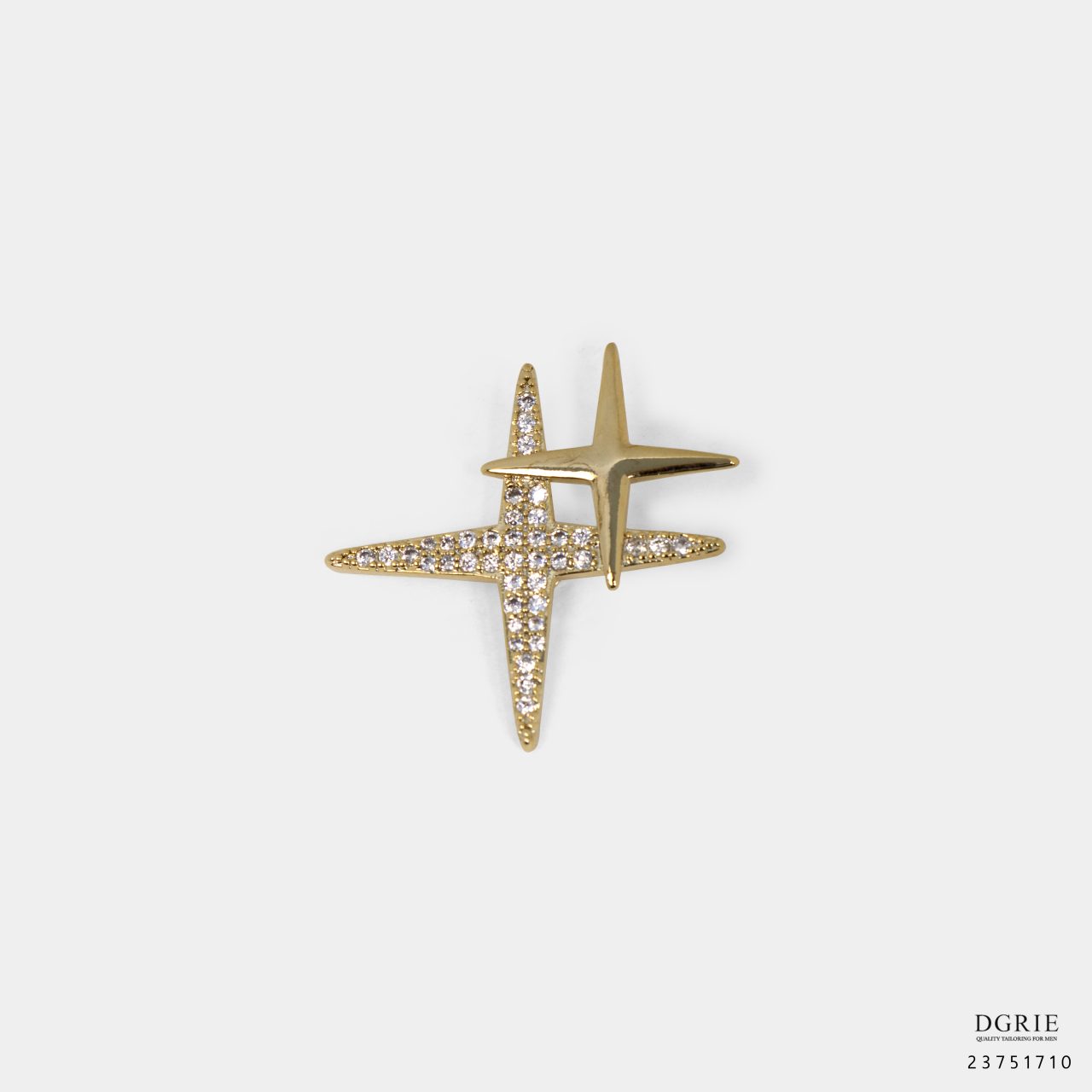 goldensilver cross sparkle brooch dgrie