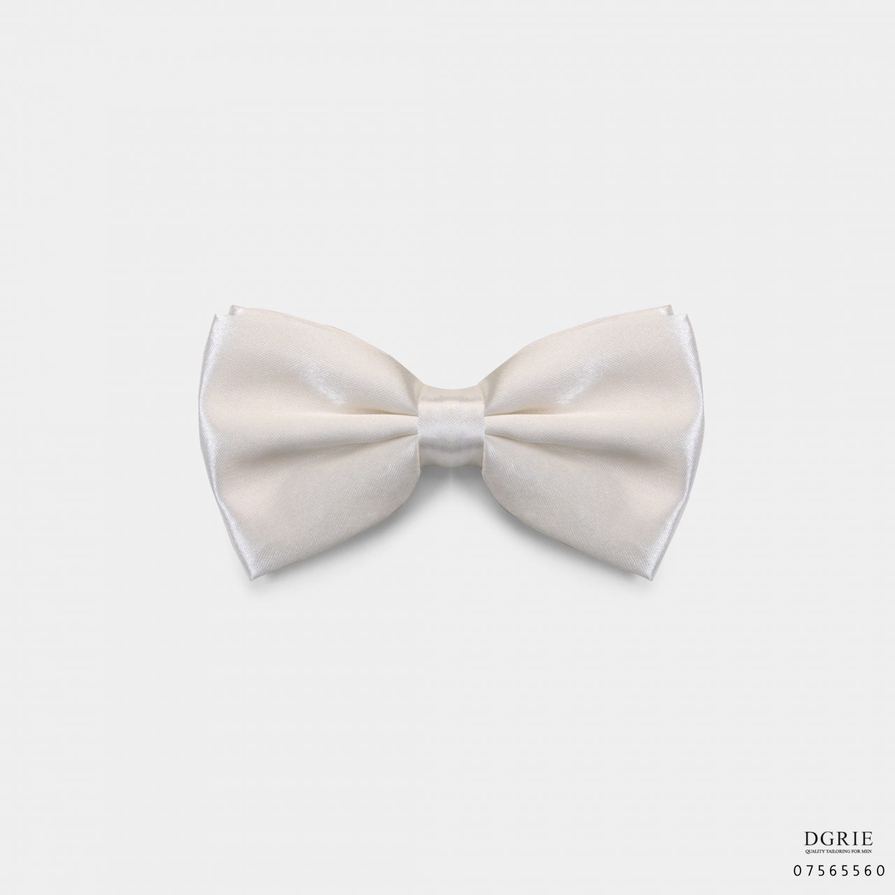 ivory white silk bowtie dgrie