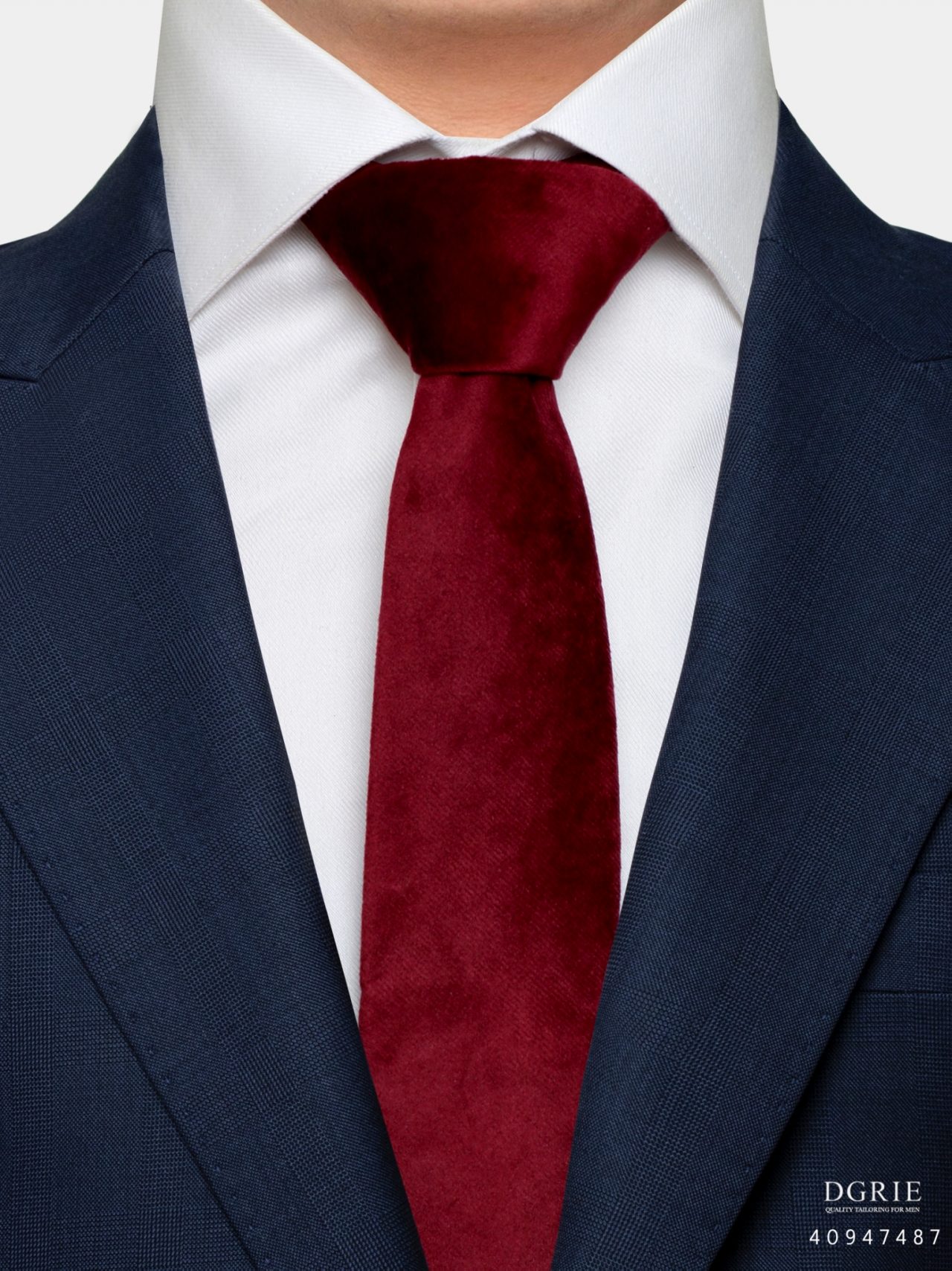 red velvet 2 5 inch necktie dgrie