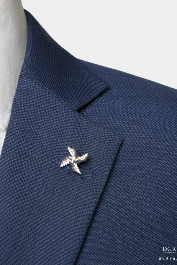 silver wind turbine sparkle brooch dgrie 1