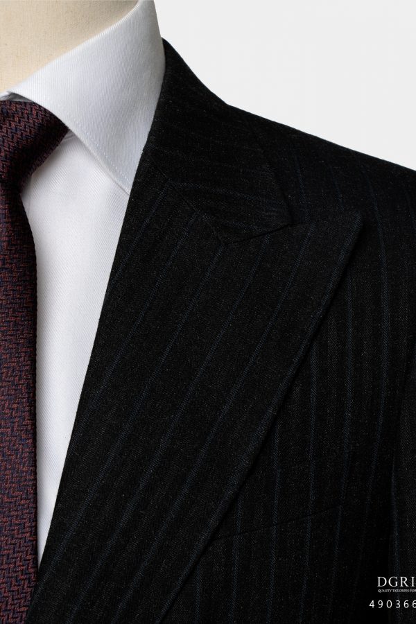 LINE ALBUM sku 49036614 Dark Gray Navy Stipe2cm Wool ๒๓๐๖๒๑ 4