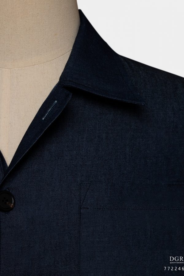 LINE ALBUM sku 77224624 THE CHORE COAT UNLINE DENIM NAVY ๒๓๑๒๑๒ 4